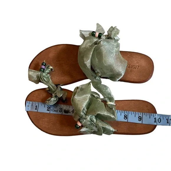 Lisa Paris Toe Wrap Tulle Flats, Sz 8 - Picture 9 of 10